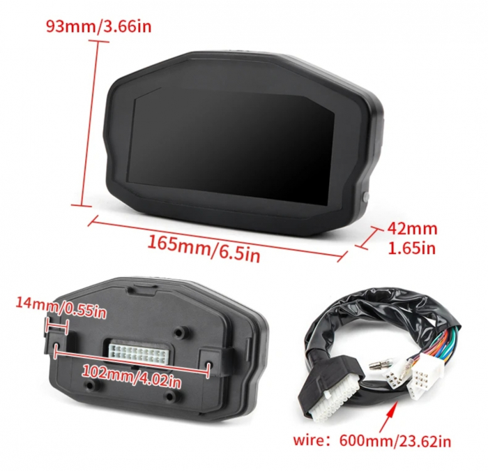 Bord moto led ceas turometru vitezometru [3]