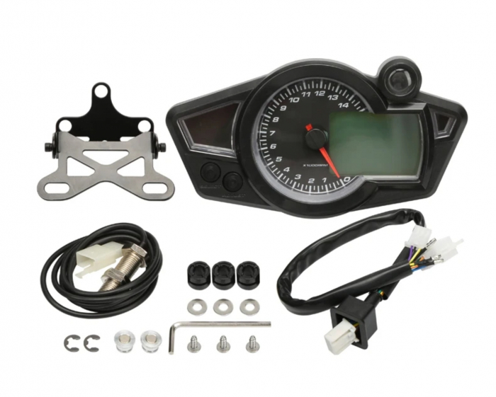 Bord moto universal ceas turometru vitezometru led [4]