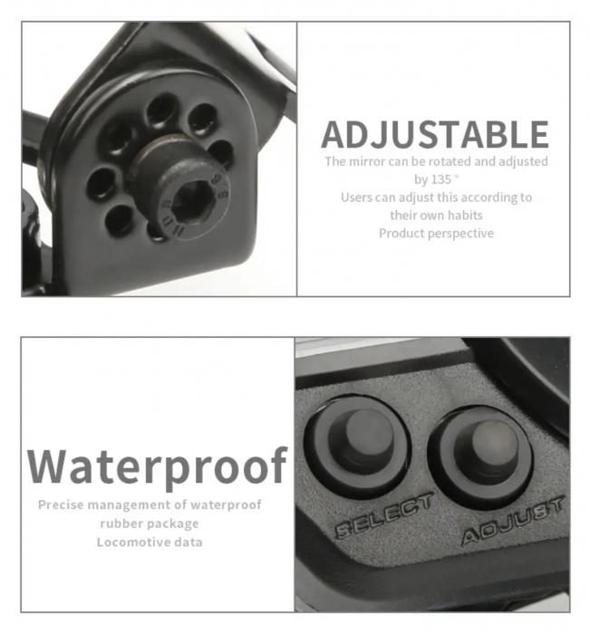 Bord moto universal ceas turometru vitezometru led [9]