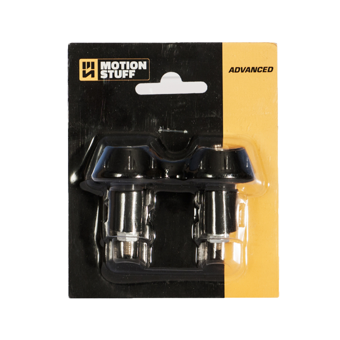 Capete de ghidon MOTION STUFF ADVANCED Negru (d18-20mm) [2]