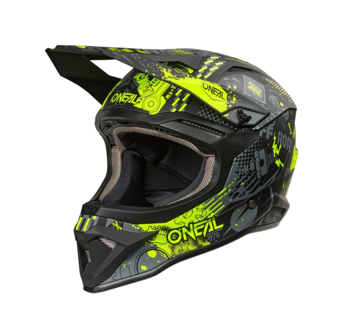 Casca 1SRS VIBRANT galben moto cross enduro atv [4]