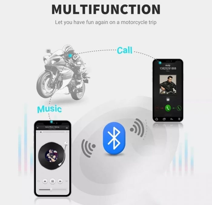 Casca Bluetooth BT-22 moto ATV [5]