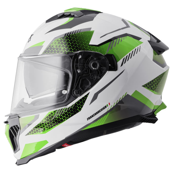 Casca integrala GMS GELERO white-green-grey S [3]