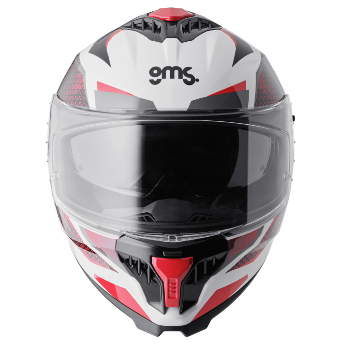 Casca integrala GMS GELERO white-red-grey S [2]