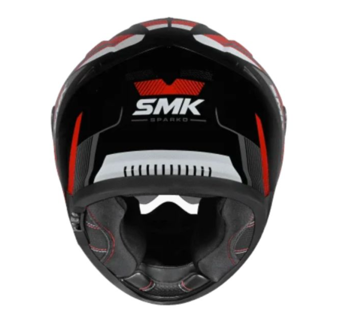 Casca integrala SMK Typhoon gri / negru / rosu [5]