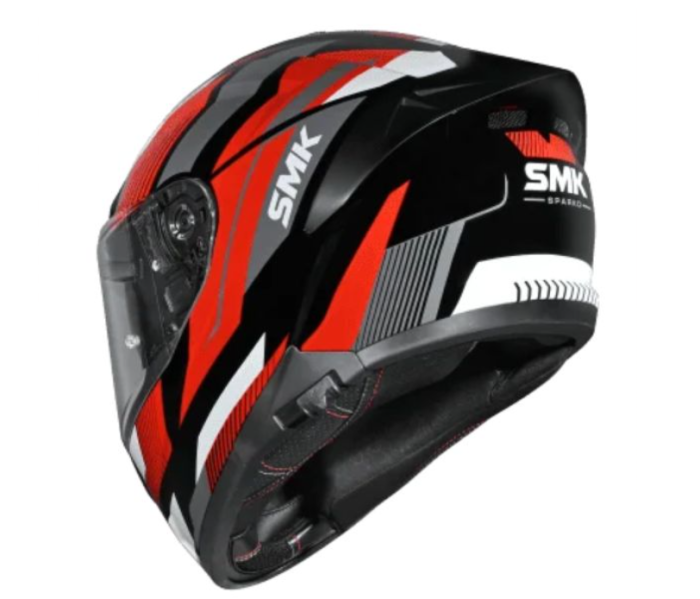 Casca integrala SMK Typhoon gri / negru / rosu [4]