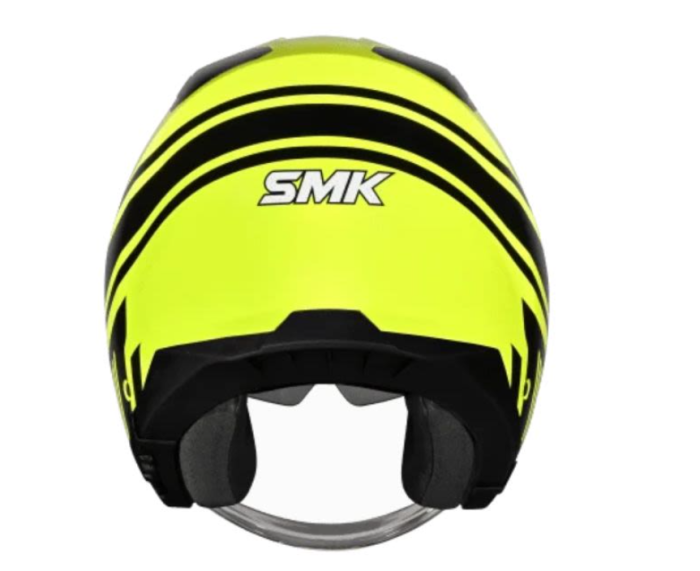 Casca moto open face SMK GTJ negru/galben fluo [4]