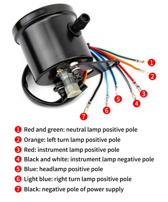 Ceas moto vitezometru led universal [6]