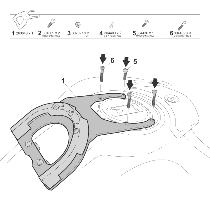 Click system fitting kit SHAD [9]