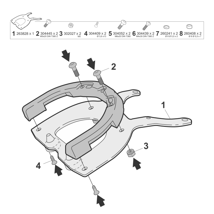 Click system fitting kit SHAD [6]