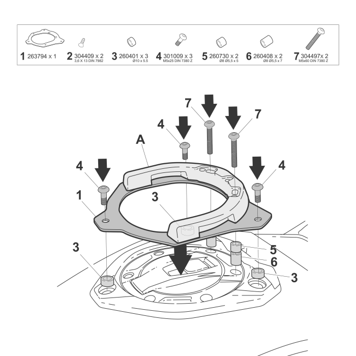 Click system fitting kit SHAD [2]