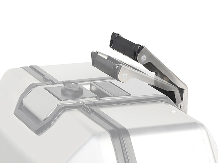 Complete set of aluminum cases SHAD TERRA, 55L topcase + 36L / 47L side cases, including mounting kit and plate SHAD CF Moto 800MT [9]