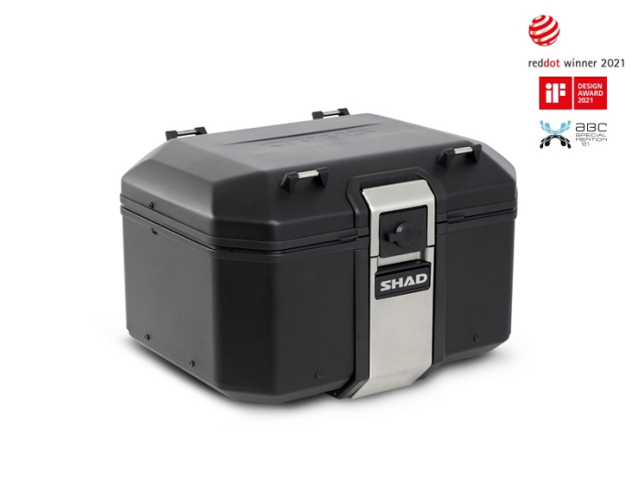 Set complet de cutii de aluminiu SHAD TERRA NEGRU, 48L cutie centrala si 36L / 36L cutii laterale, incluzand kit de montaj si placa SHAD HONDA NC 750 X 2021- [2]