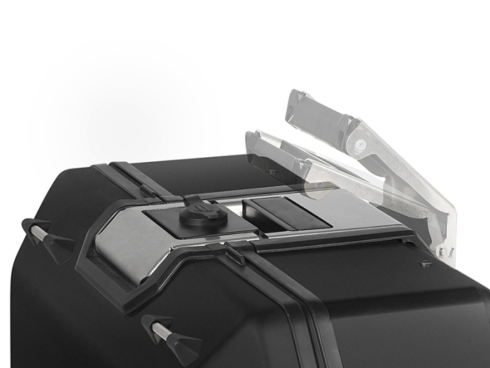 Complete set of aluminum cases SHAD TERRA BLACK, 55L topcase + 36L / 47L side cases, including mounting kit and plate SHAD CF Moto 800MT [11]