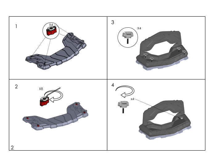 Cutie fata ATV CF-MOTO 2024 850-1000 portbagaj [10]