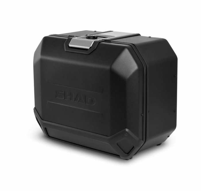 Cutie laterala aluminiu Shad TR47 side case cutii moto argintiu/negru stanga/dreapta [2]