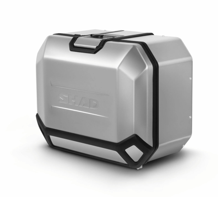 Cutie laterala aluminiu Shad TR47 side case cutii moto argintiu/negru stanga/dreapta [5]
