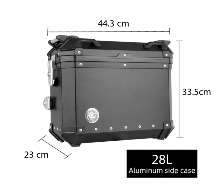 Cutii laterale Coocase X4 aluminiu 2x28L [4]