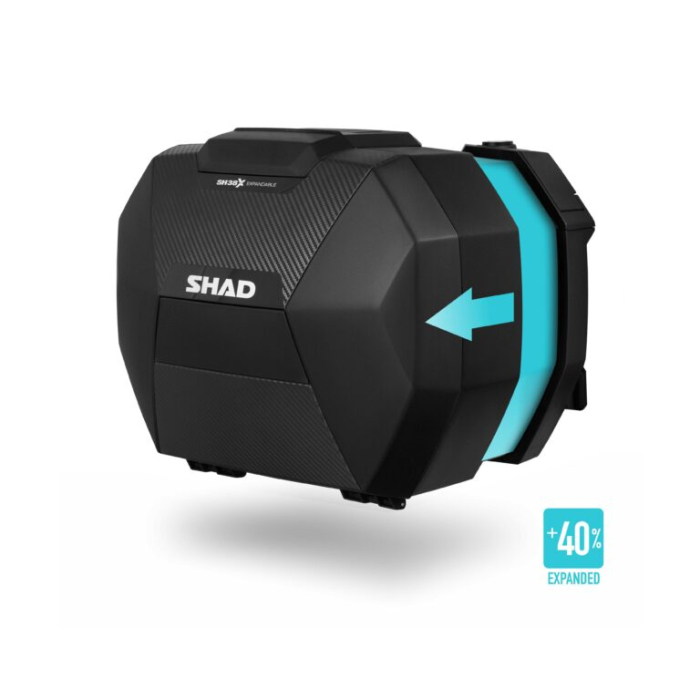 Cutii laterale SHAD SH38X D0B38106 Expandabil: 46-52-58 Litri carbon [2]