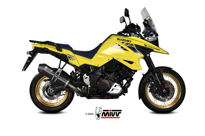 Evacuare MIVV OVAL Black Stainless Steel with carbon cap pentru SUZUKI DL 1000 V-STROM 2014-2020, SUZUKI DL 1050 V-STROM 2020-2026 [2]