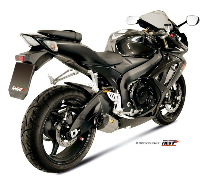 Evacuare MIVV SUONO Otel inoxidabil / Capac Carbon pentru SUZUKI GSX-R 600 2006-2007, SUZUKI GSX-R 750 2006-2007 [3]