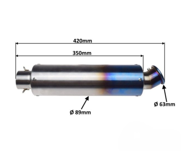 Evacuare moto ATV rotunde cap ars [4]