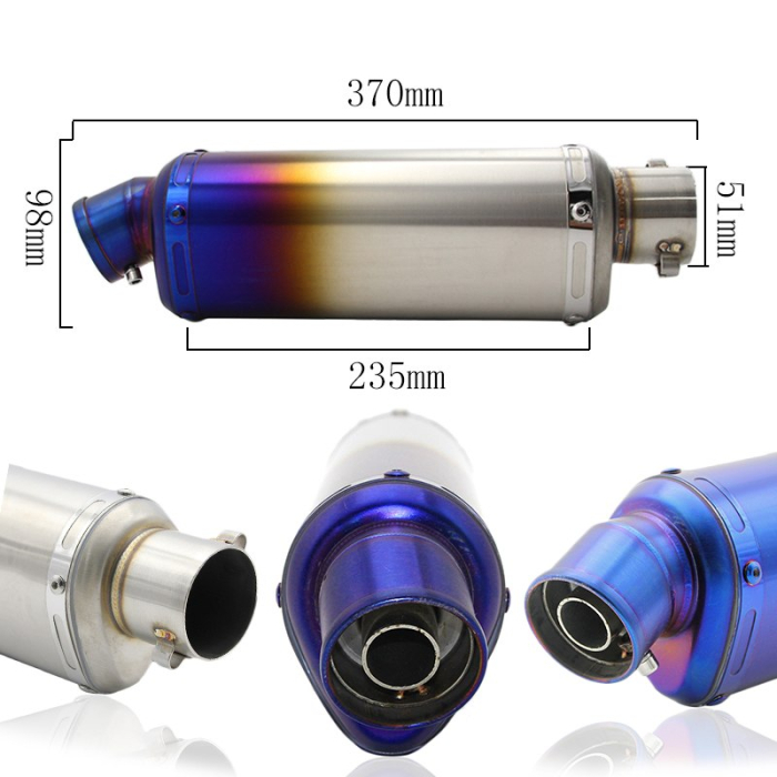 Evacuare moto / atv sport triunghiulara tip ars toba esapament 37cm [2]