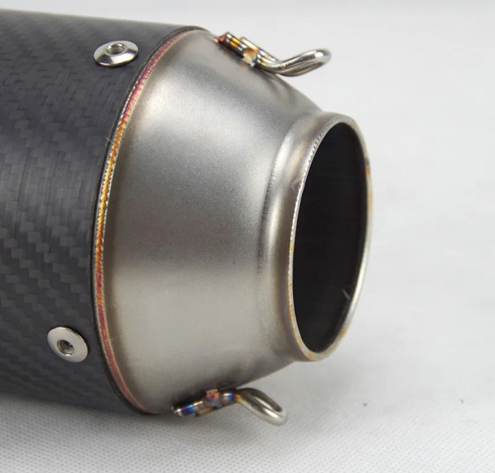 Evacuare moto carbon 16cm toba finala eșapament scurta [2]