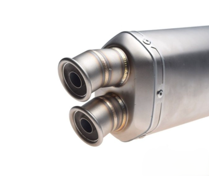 Evacuare sport toba moto ATV toba cu protecție 44cm cu iesire dubla [4]