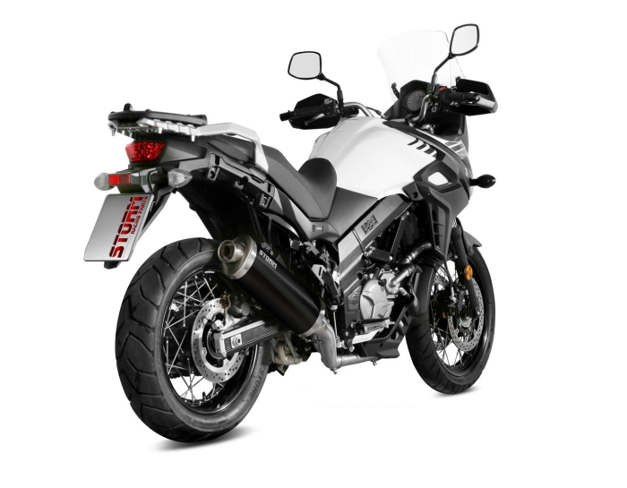 Evacuare STORM OVAL negru otel pentru SUZUKI DL 650 V-STROM 2017-2024 [3]