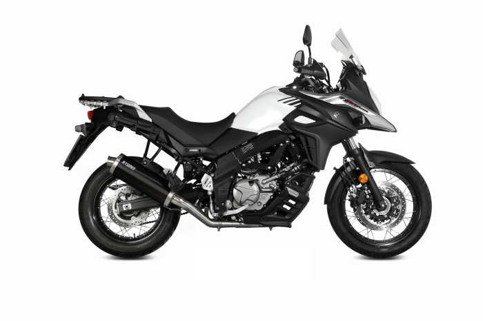 Evacuare STORM OVAL negru otel pentru SUZUKI DL 650 V-STROM 2017-2024 [2]