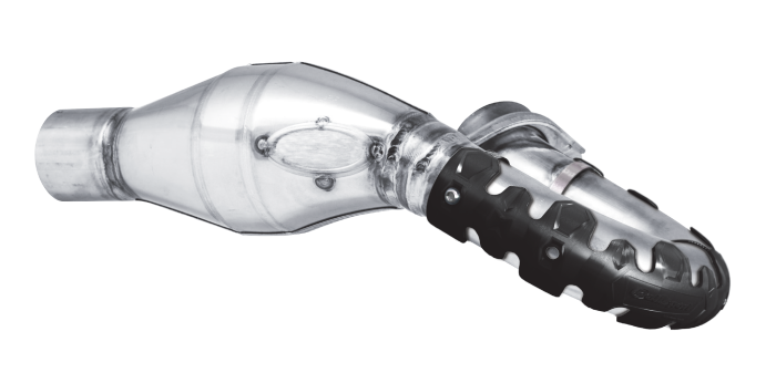 Exhaust head pipe guard POLISPORT ARMADILLO 8483700001 standard Negru [2]