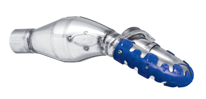 Exhaust head pipe guard POLISPORT ARMADILLO standard Albastru [2]