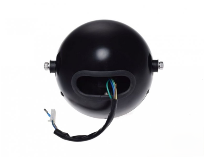 Far negru rotund moto universal [2]