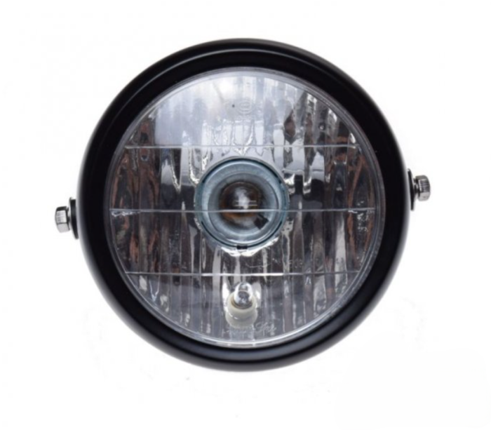 Far negru rotund moto universal [3]
