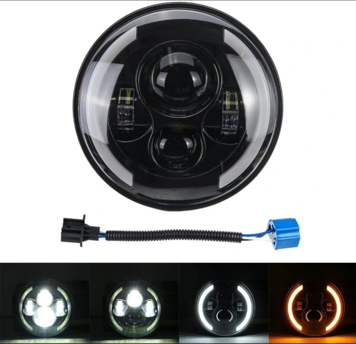Far led 7 inch Jeep Wrangler Harley Chopper Custom Bobber [1]