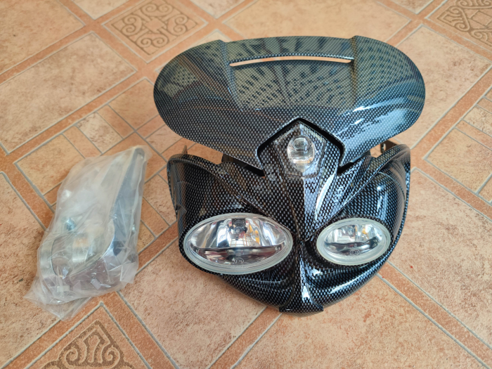 Far moto universal cu halogen omologat enduro supermoto [3]
