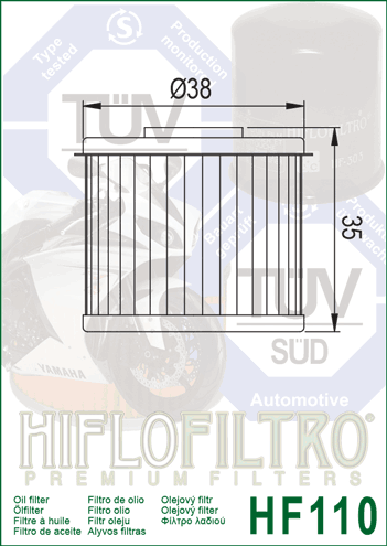 Filtru de ulei HIFLOFILTRO HF110 [2]