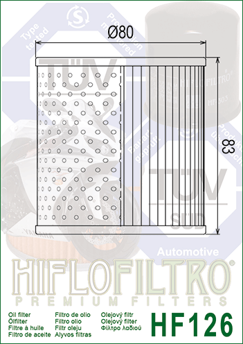 Filtru de ulei HIFLOFILTRO HF126 [2]