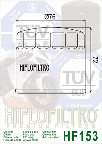 Filtru de ulei HIFLOFILTRO HF153 [2]