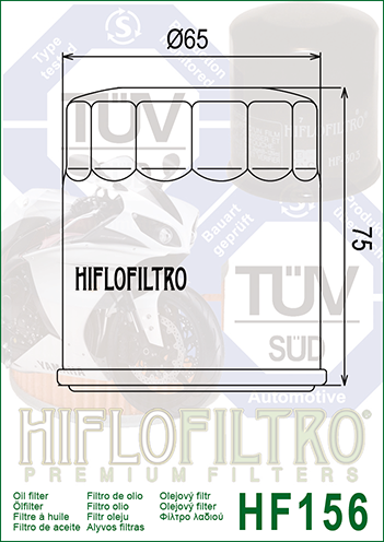 Filtru de ulei HIFLOFILTRO HF156 [2]