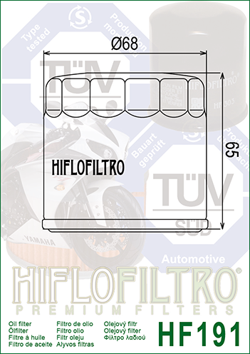 Filtru de ulei HIFLOFILTRO HF191 [2]