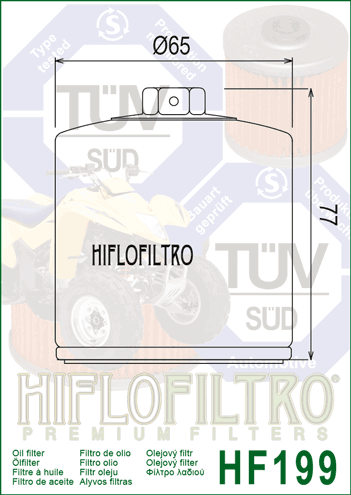 Filtru de ulei HIFLOFILTRO HF199 [2]