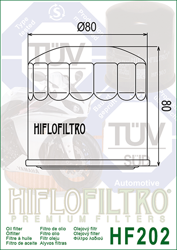 Filtru de ulei HIFLOFILTRO HF202 [2]
