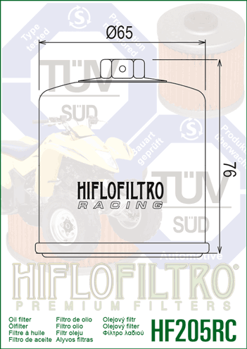 Filtru de ulei HIFLOFILTRO HF205RC Race [2]