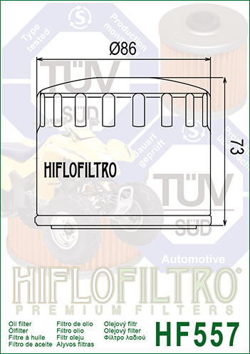 Filtru de ulei HIFLOFILTRO HF557 [2]