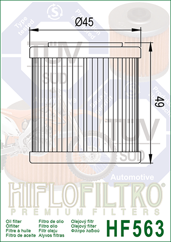 Filtru de ulei HIFLOFILTRO HF563 [2]