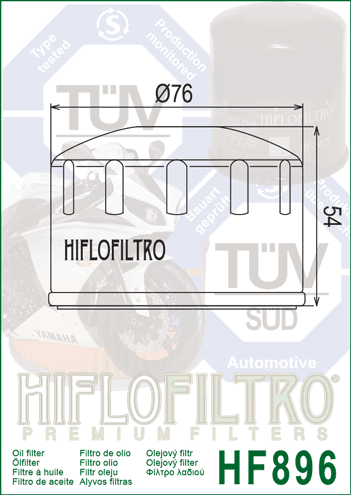 Filtru de ulei HIFLOFILTRO HF896 [2]