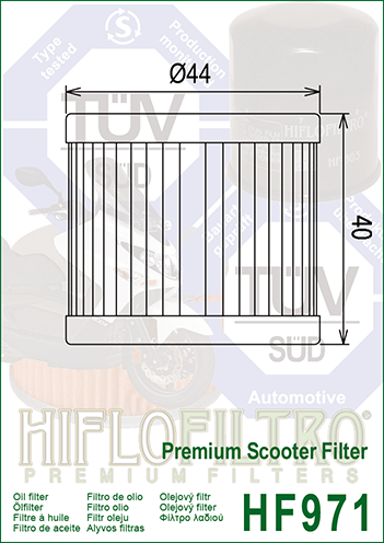 Filtru de ulei HIFLOFILTRO HF971 [2]