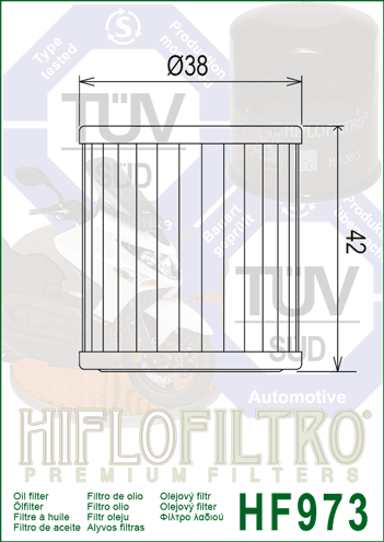 Filtru de ulei HIFLOFILTRO HF973 [2]
